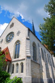 Vue de l'église de Hildisrieden. Cliché personnel (juin 2012)