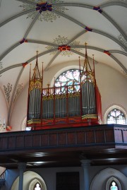 Vue du grand orgue Goll. Buffet très élégant de 1904. Cliché personnel