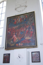 Un beau tableau dans la nef. Cliché personnel