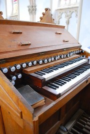 La console de l'orgue. Cliché personnel