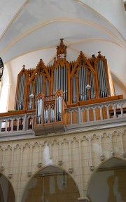 Belle vue de l'orgue en contre-plongée. Cliché personnel