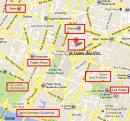 Emplacement de N.-D.-des-Victoires dans Paris. Crédit: https://maps.google.ch/maps?hl=fr&ie=UTF-8&q=Notre+Dame+des+victoires