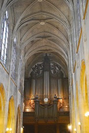 Vue de la nef avec le grand orgue Clicquot. Cliché personnel