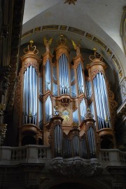 Le grand orgue depuis le collatéral Sud. Cliché personnel