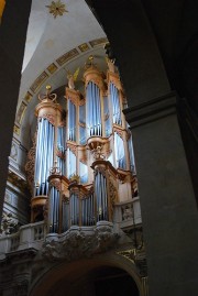 Le grand orgue depuis le collatéral Nord. Cliché personnel