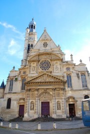 Façade de St-Etienne-du-Mont. Cliché personnel (nov. 2012)