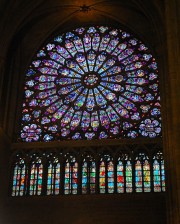 La rose Nord du transept: une splendeur du 13ème siècle. Cliché personnel