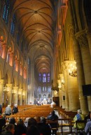 Vue de la nef de Notre-Dame. Cliché personnel