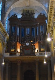 Le grand orgue de St-Sulpice, vers 17 h avant un concert (nov. 2012). Cliché personnel