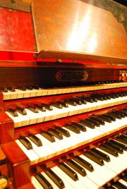 Autre vue de la console de l'orgue. Cliché personnel