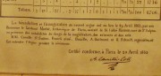 Signature de Cavaillé-Coll sur la composition de 1862 exposée vers la tribune. Cliché personnel 