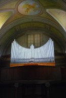 Vue de l'orgue Mascioni de Caslano, Tessin. Cliché personnel (juin 2012)