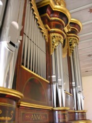 La Montre de l'orgue. Frauenkappelen. Cliché personnel