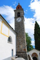 Vue de l'église San Martino de Ronco s. Ascona. Cliché personnel