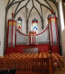 Vue de l'orgue Kuhn (1992), historique, de l'église St-Martin, Coire. Cliché personnel (07.2010)