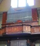 Vue de l'orgue Mascioni (1931) de l'église San Martino de Sessa. Cliché personnel (juin 2012)