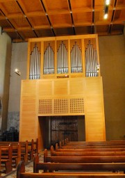 Vue de l'orgue Mathis (prise en juin 2012). Cliché personnel
