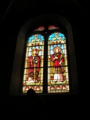 Un autre vitrail de l'église de Morteau. Cliché personnel