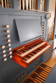 Console de l'orgue. Cliché personnel