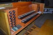 Vue de la console de l'orgue. Cliché personnel