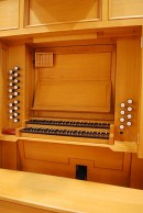 Console de l'orgue. Cliché personnel