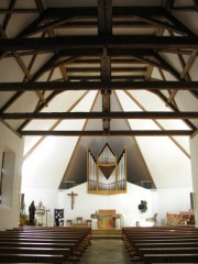 Intérieur de l'église de Lajoux. Cliché personnel