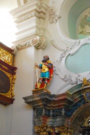 Détail du porche de l'entrée dans la chapelle. Cliché personnel