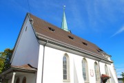 Vue de l'église réformée de Herisau. Cliché personnel (automne 2012)