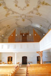 La nef et l'orgue Kuhn de 1960. Cliché personnel