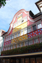 Une façade typique d'Appenzell-ville. Cliché personnel