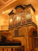L'orgue de la manufacture de St-Martin dans la Salle Faller du Conservatoire de La Chaux-de-Fonds. Cliché personnel (déc. 2007)