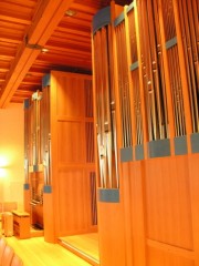 L'orgue en tribune de Gümligen. Cliché personnel