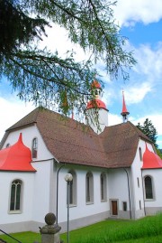 Vue de l'église de pèlerinage, Hergiswald. Cliché personnel