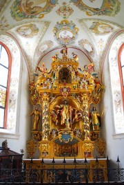 Autel de la chapelle Saint-Félix (chapelle à gauche en entrant). Cet autel date de 1651-56. Cliché personnel