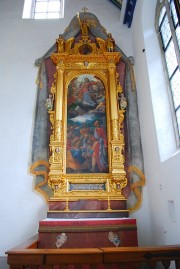L'autel secondaire (Maria-Himmelfahrt), au fond du couloir à droite de la chapelle de Lorette. Cliché personnel