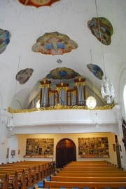 Le grand orgue de nef en tribune. Cliché personnel