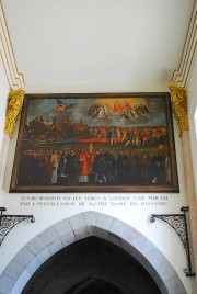 Fin du collatéral Sud avec accès à la chapelle N.-Dame; belle peinture. Cliché personnel