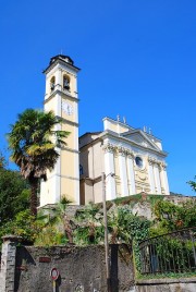 Vue générale de l'église de Agno. Cliché personnel (sept. 2013)