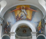Les trois peintures de Emilio Beretta (arc du choeur). Cliché personnel