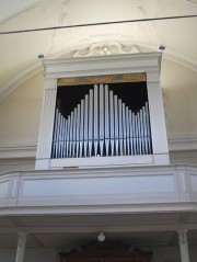 L'orgue en contre-plongée. Cliché personnel