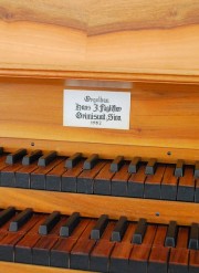Signature de l'orgue. Cliché personnel