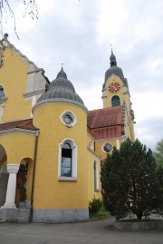 Vue de l'église de Gerliswil (catholique). Cliché personnel (printemps 2014)