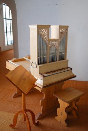 Vue de l'orgue-régale Kuhn en cours de reconstruction (1649). Cliché personnel privé