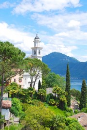 Vue de l'église de Vico Morcote. Cliché personnel