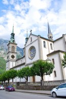 La Stadtkirche de Glaris, église principale. Cliché personnel (juillet 2014)