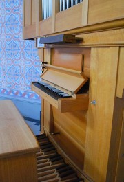 Orgue de choeur: console. Cliché personnel