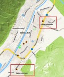 Eglises sur le plan de Linthal. Source: http://map.search.ch/linthal