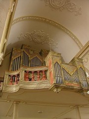 Manuf. de St-Martin, orgue de l'église des Breuleux (Jura), 1970. Cliché personnel