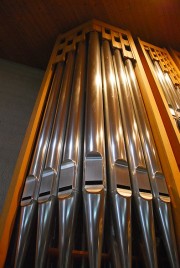 Tuyaux de la Montre de l'orgue. Cliché personnel