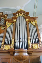 Détail de la Montre de l'orgue. Cliché personnel